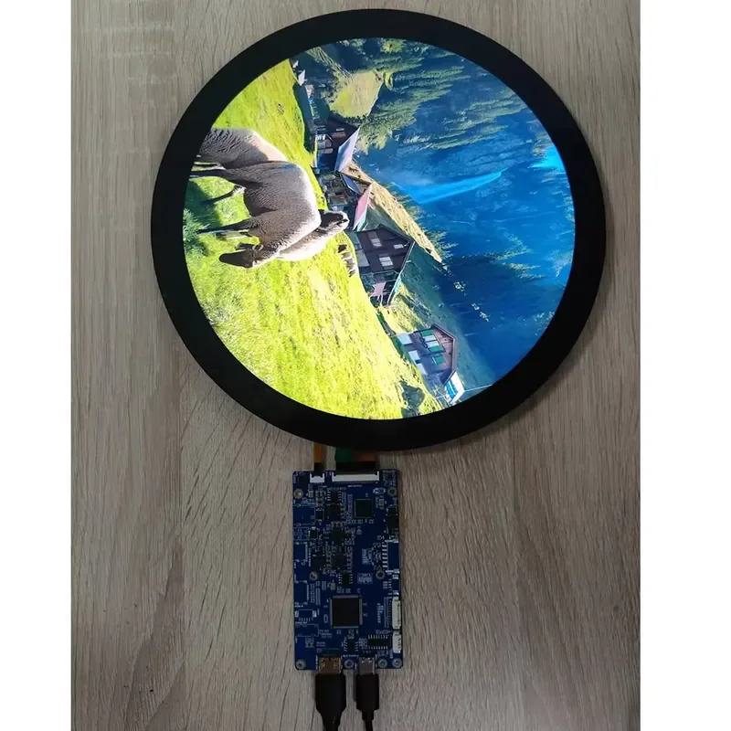 8.18' 8.2 Inch Circular Incell TFT LCD 1080*1080 Res MIPI Interface FT8201S Driver with Driver Board Support 10 Points Touch