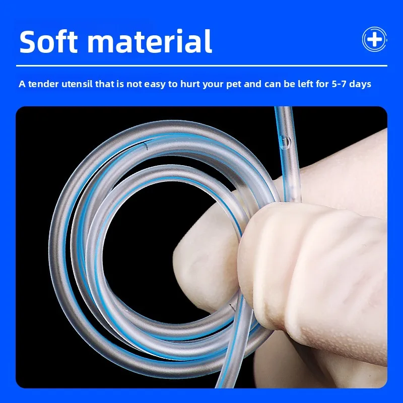 10pcs Pet Nasal Feeding Tube Gastric Catheter With X-Ray Detectable Imaging, Long Time Indwelling, Pet Clinic Consumarables