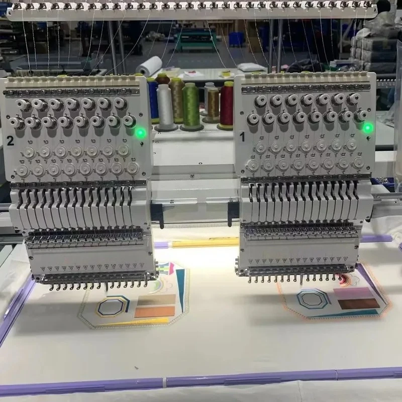 Hat t-shirt 12-pin more efficient multi-head embroidery machine