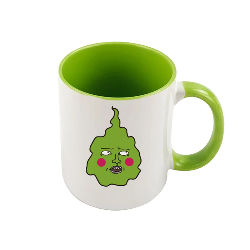 Anime mob psico 100 mobu saiko hyaku dimple cosplay vidro de água dos desenhos animados caneca cerâmica ornamento acessório marca copo mascote lembrança