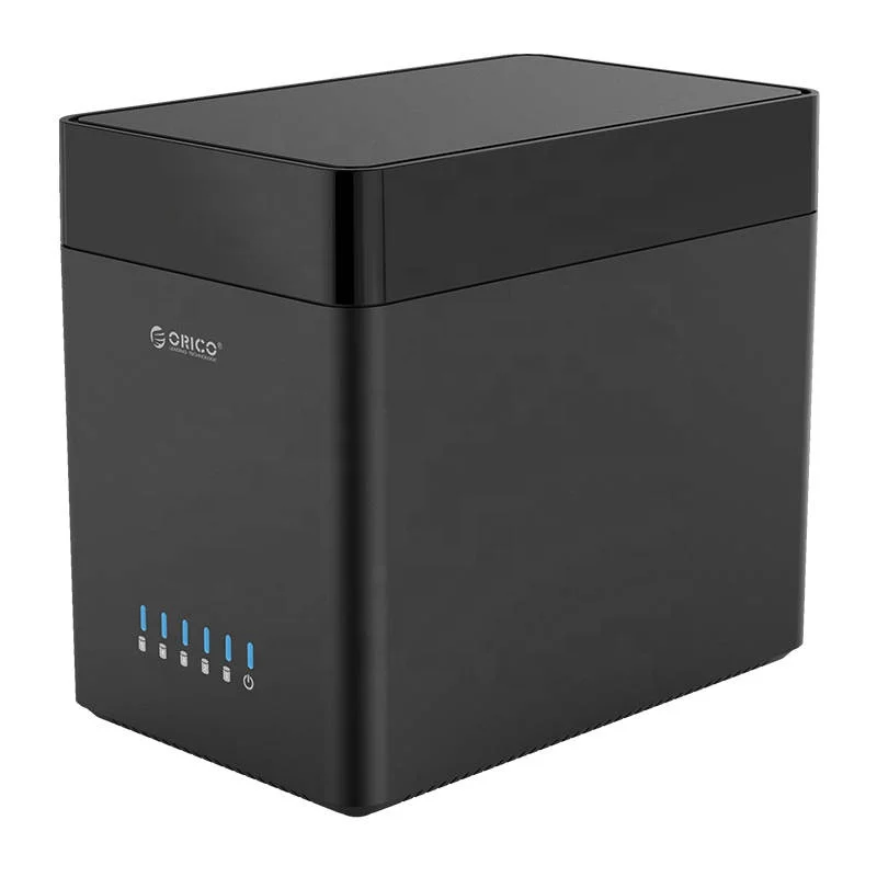 ORICO 5 Bay Type-C Magnetic HDD Docking Station USB3.1 5Gbps SATA External Enclosure Hard Disk Case DS500C3(not including HDD）