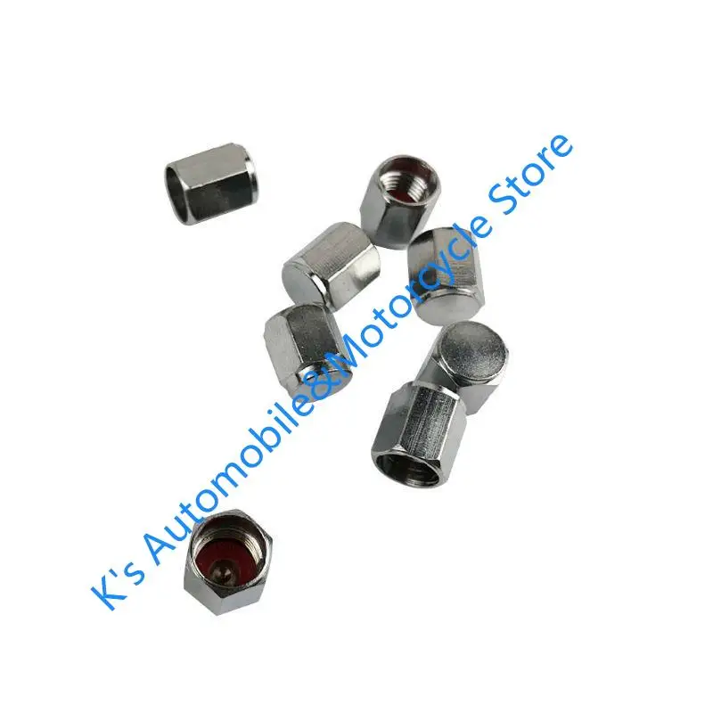 Q39F 8x Metal Car Bike Bike Tire Wheel para tampas válvula Tampa pó Capa caule