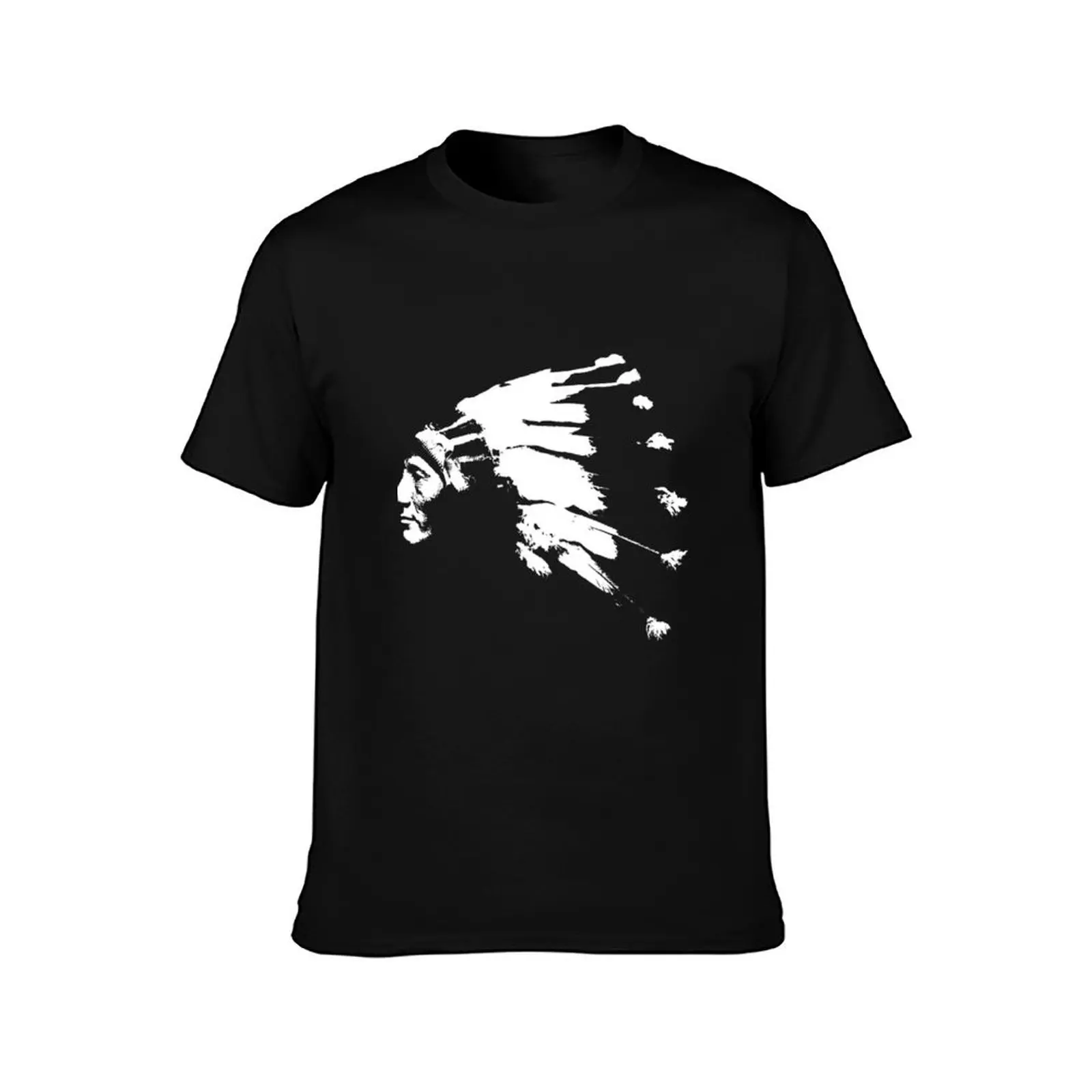 Chef indien de Sioux Whirling Horse T-Shirt Summer Print Short Sleeve Tee