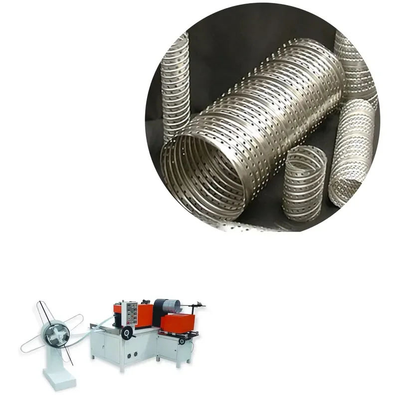 High Speed Spiral Car Oil Filter Core Tube Car Oil Forming Making Machine for Dust Filter