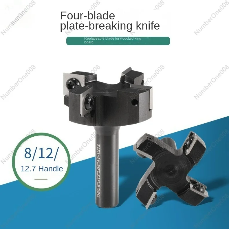 8/12/12 Handle Discarded Rack-type Four-blade Woodworking Slotting Knife, Blade Removable, Bottom Cleaning Knife