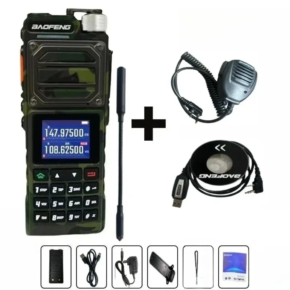 

Baofeng UV-25M Air Band Walkie Talkie 6 Band Camo Wireless Copy Frequency Type-C Port AM FM Long Range High Power 2-Way Radio