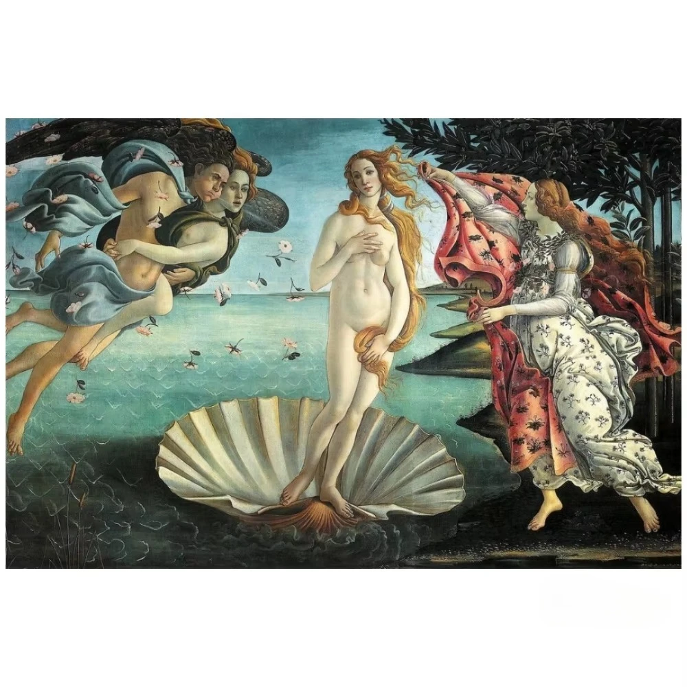 Adult Jigsaw Puzzle 500/1000/1200/2000 Pcs The Birth of Venus Paper Puzzle Decorative Painting Exercise Brain Thinking