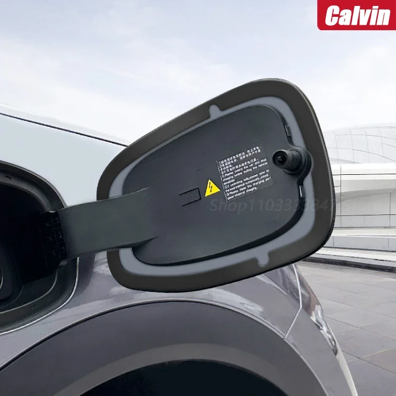 Porta di ricarica per auto tappo antipolvere protettivo per BYD EV Atto 3 yuan plus copertura anello di tenuta in gomma porta di ricarica accessori