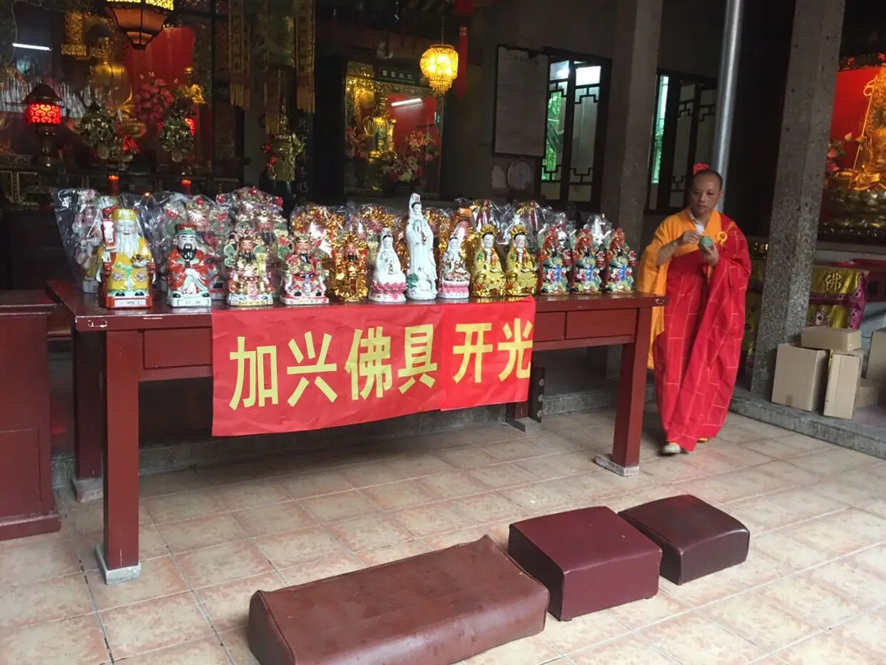 40CM Large Asia home altar shop Worship high grade jade gilding God of wealth Maitreya BUDDHA statue family Effective protection
