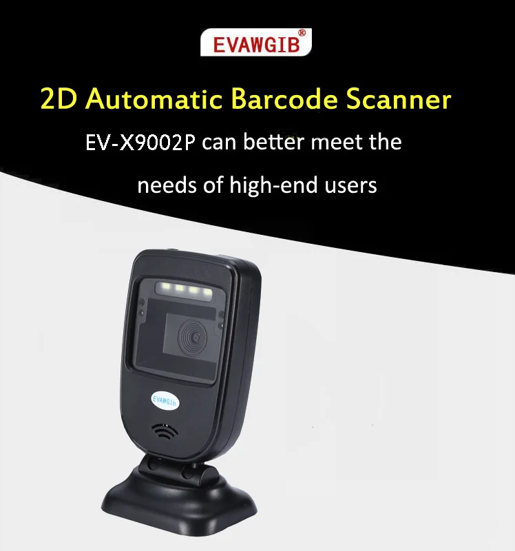 EVAWGIB Desktop 1D/2D Laser 20 Line/CMOS Automatic Barcode Scanner Rotating Platform Machine Manufacturer High Configuration