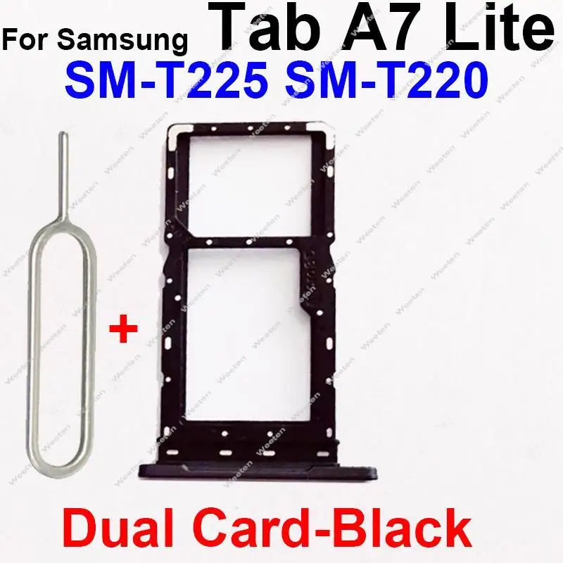 For Samsung Galaxy Tab A7 Lite SM-T225 T220 SIM Card Tray Holder   Slot Socket Reader Adapter Replacement