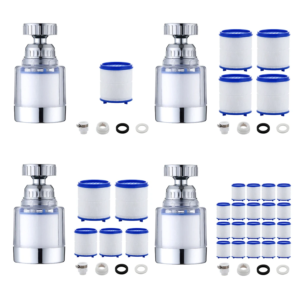 فلتر الصنبور مع عنصر فلتر القطن PP، فلتر مياه 360 درجة، عنصر فلتر قابل للتبديل للحمام المطبخ #2