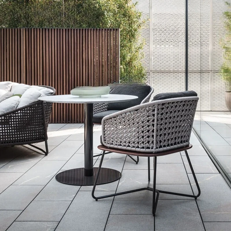 Zz طاولة وكرسي خارجي فناء B & B قسم المبيعات طاولة خارجية وكرسي في الهواء الطلق شرفة الفندق كرسي الروطان الترفيهي #1