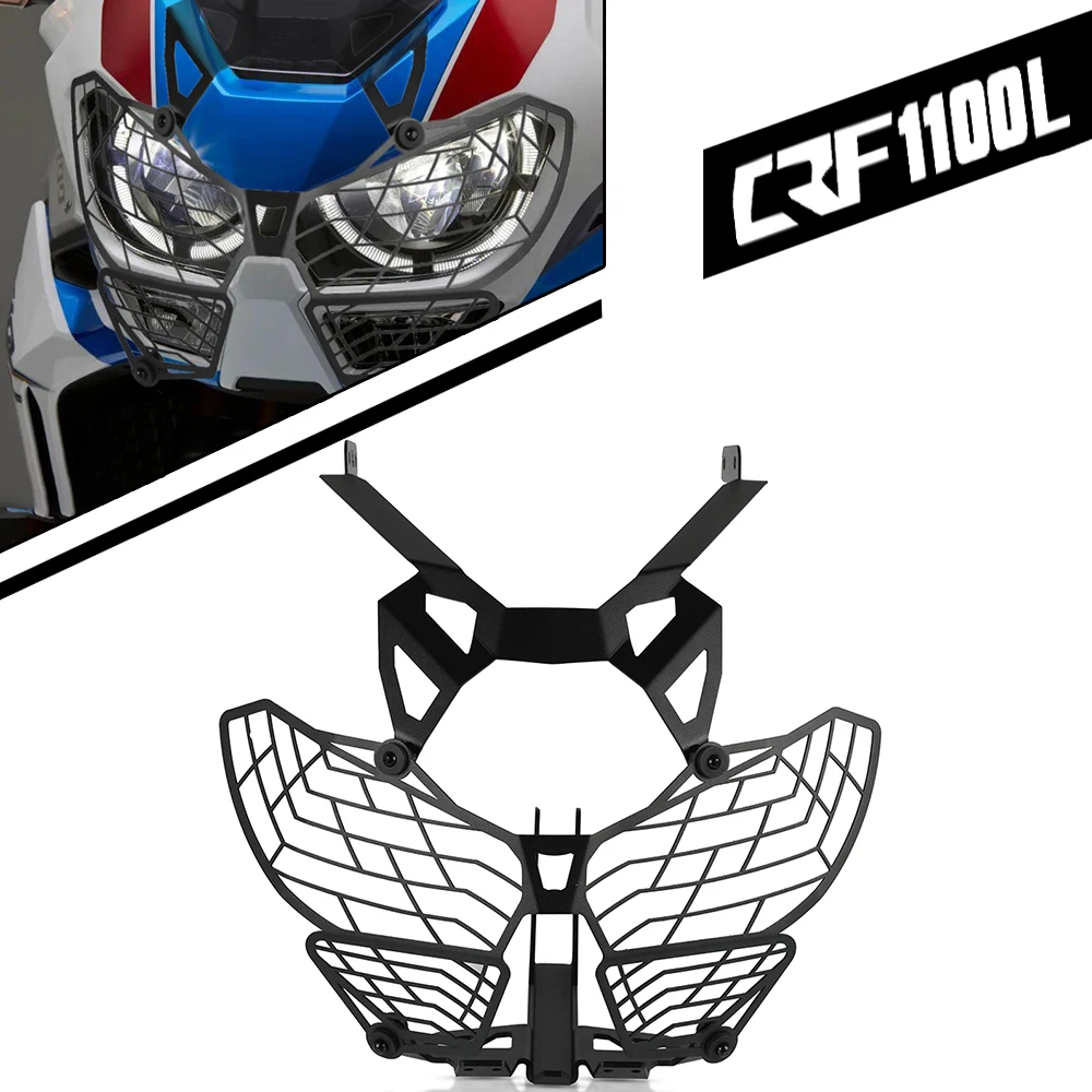 

FOR HONDA CRF1100L AFRICA TWIN ADVENTURE SPORTS 19-21 2022 CRF1100 L Motorcycle Headlight Guard Protector Protector Grille Cover