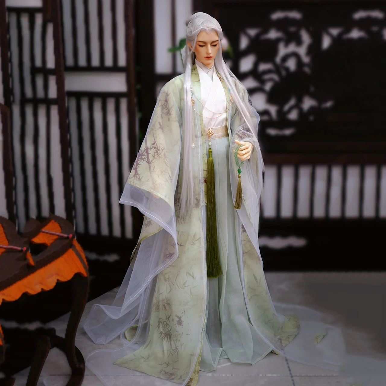 

1/3 Scale BJD Hanfu Robe Ancient Costume Warrior Outfit For POPO68 Longhun73 ID75 Strong Uncle Doll Clothes Accessories A1820