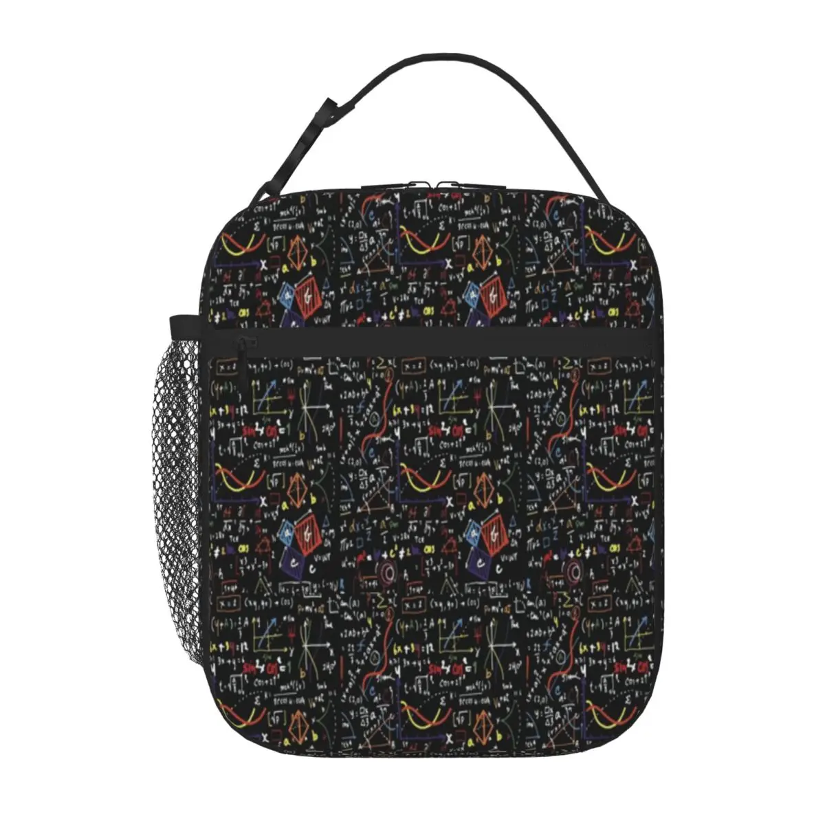 Hot Sale Maths Equations Stylish Outline Insulated Tote Mountain Trip Waterproof Lunch Bag