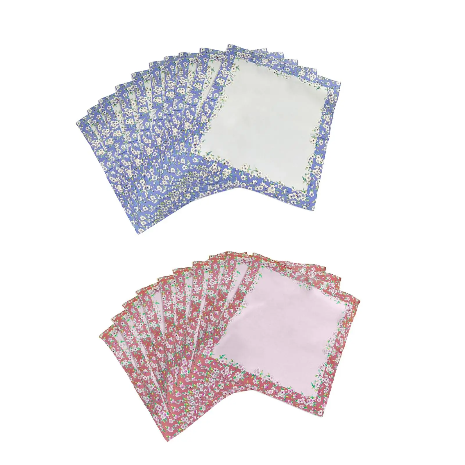 10x مناديل قطنية للسيدات، هدايا نسائية، مناديل أنيقة ماصة