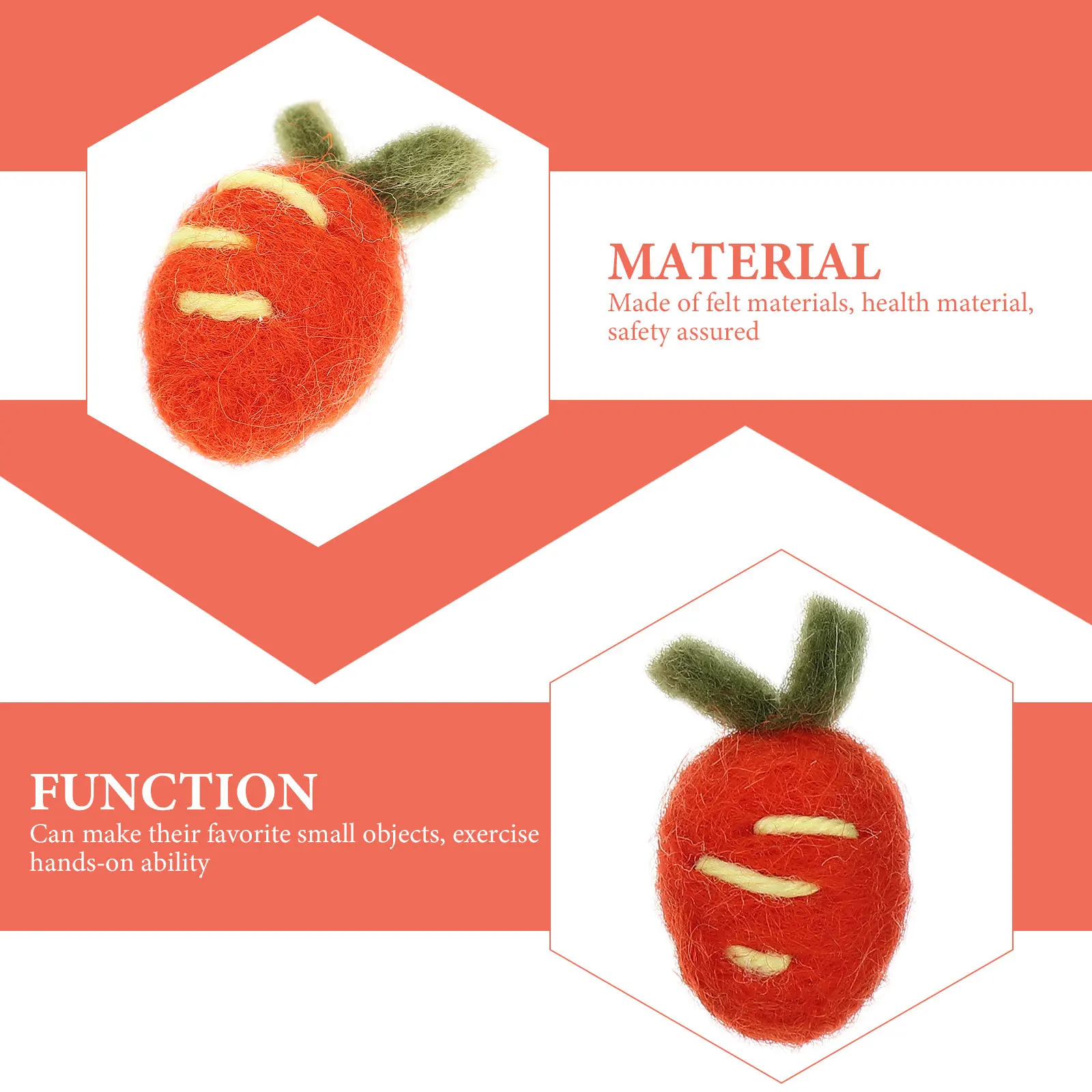 

10Pcs Felt Craft Adorable Hairpin Kits Cartoon Hair Clip for Kids DIY Handmade Crafts Accessory Felt Pom Pom Balls