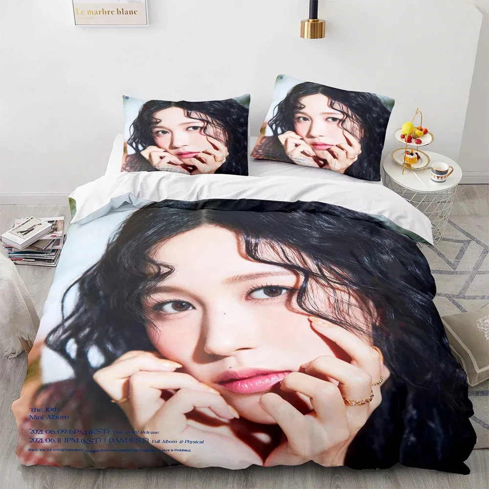 

Korean actress Bedding Set Single Twin Full Queen King Size beautiful Bed Set Aldult Kid Bedroom Duvetcover Sets 3D Print 032