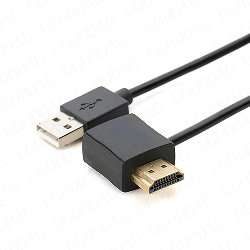 HD 1080P HDMI-compatible Female to Male Converter HDTV Adapter HDTV Switch with 50cm USB 2.0 Charger Power Supply Cable