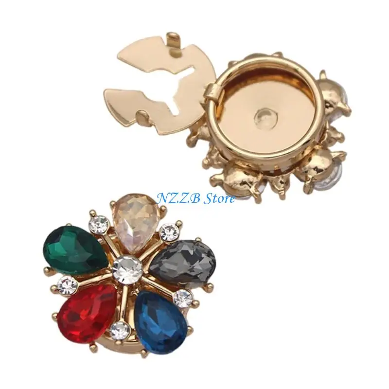 

T21F Classical Alloy Cufflinks Decorated With Brilliant Glass Crystals Suitable For Business Meetings And Weddings