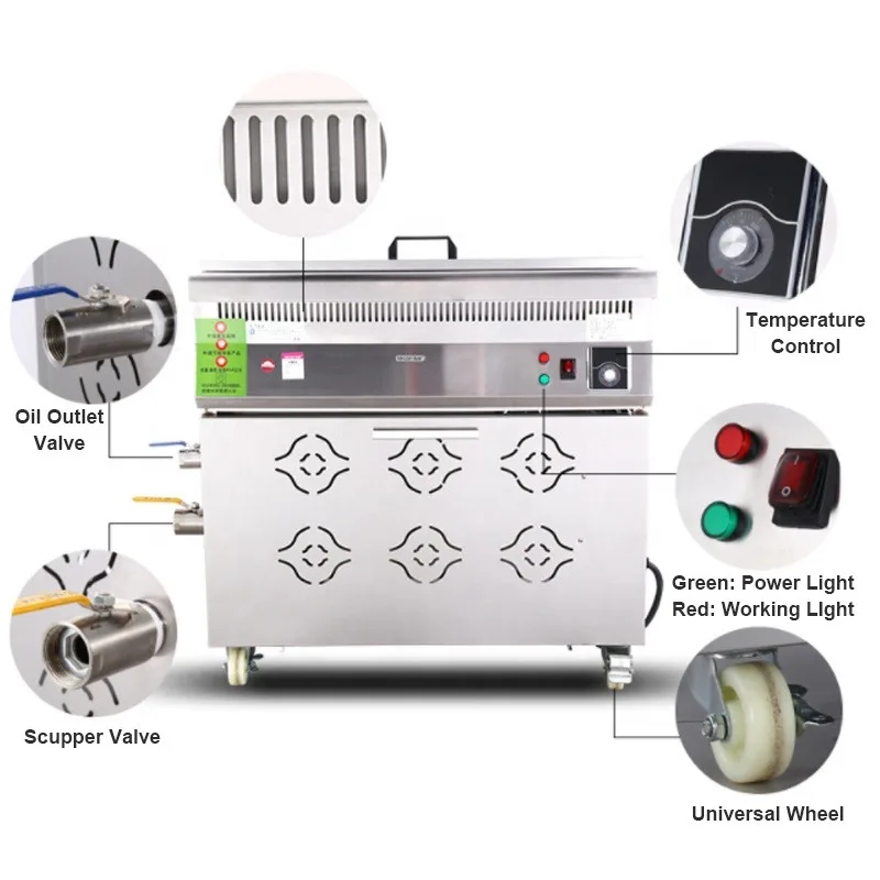 

Промышленная бездымная электрическая фритюрница с функцией разделения масла и воды