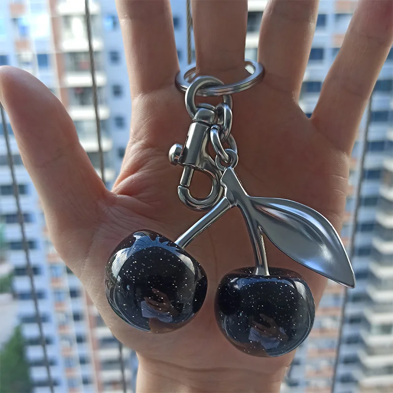 Cherry Charm Handtas Hanger Sleutelhanger voor Dames Prachtige internetberoemde Crystal Cherry Bag Accessoires Hoogwaardige hanger