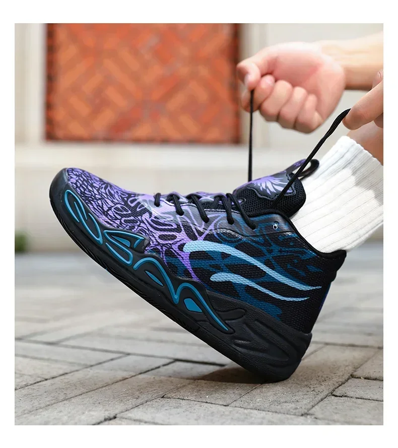 Neue Herren-Basketballschuhe, sportliche Sportschuhe, Unisex, Outdoor-Laufschuhe, leichte Trainer-Schuhe, atmungsaktive Damen-Sneaker von hoher Qualität – Detail 3