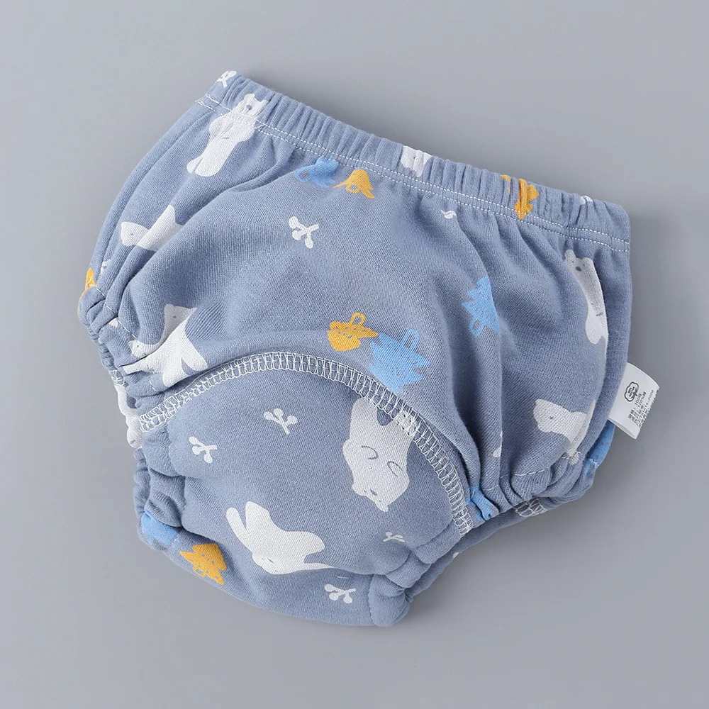 

3pcs Reusable Cartoon Baby Training Pants Washable 6 layer Gauze Diapers Learning Children Cloth Diaper Breathable Four Seasons