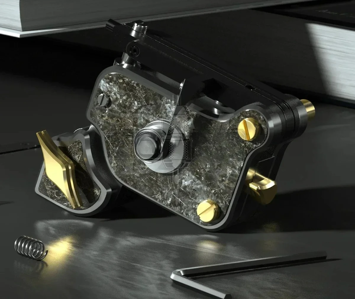 

Rotary Tattoo Machine DK V7 Coreless Motor Tattoo Gun Japan Coreless Motor Shader & Liner Black Gray And Gold Three Colors