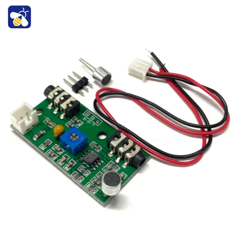 Microphone pickup microphone amplification module with adjustable gain Audio amplification circuit AC signal amplification board