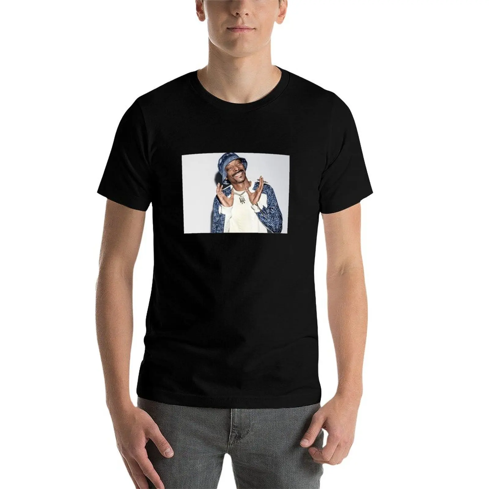 

SNOOP DOG - RAP T-Shirt man t shirt designer funny t shirts cotton essential t shirt T-Shirt