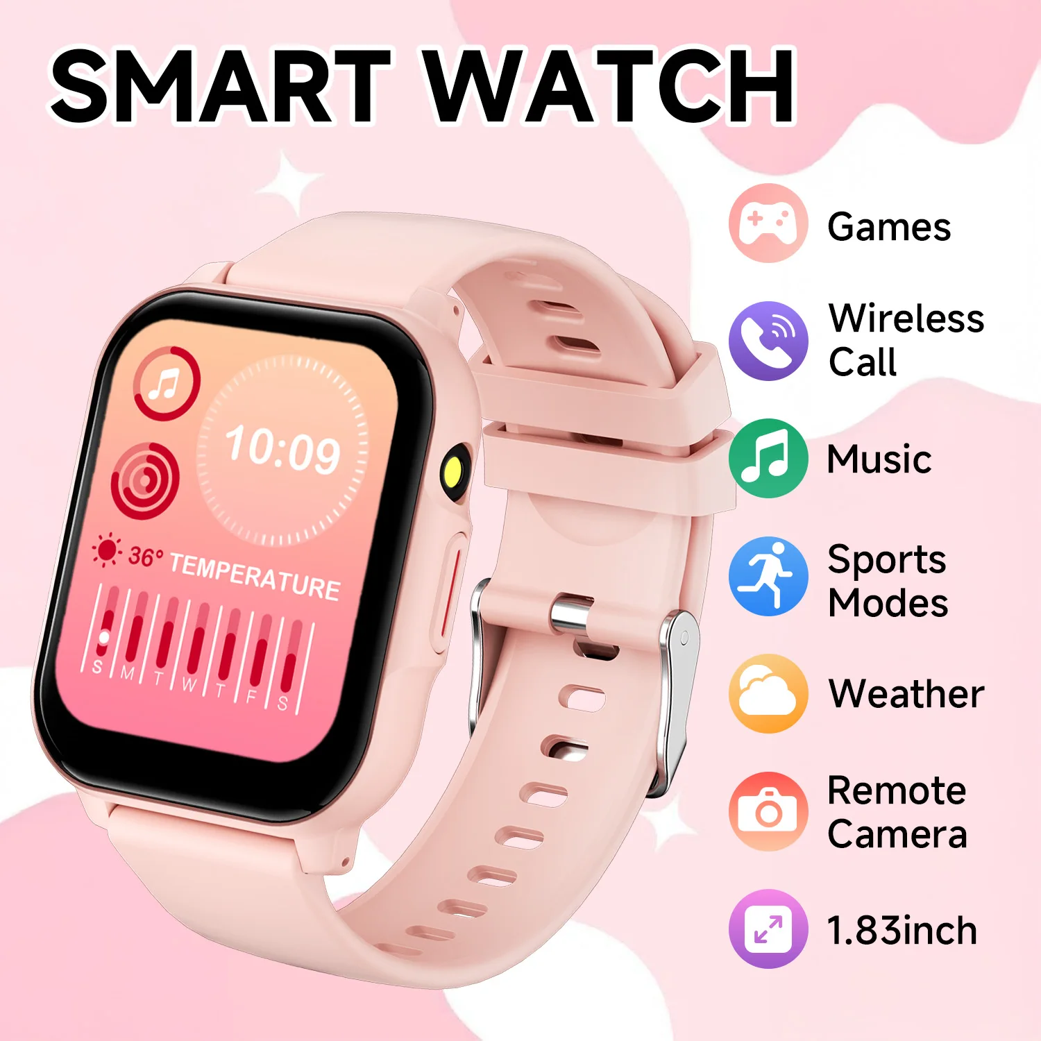 

New Smart Watch Bluetooth Calling Message Reminder siri Multiple Sport Modes Women Men Smartwatch Gifts For Android&IOS