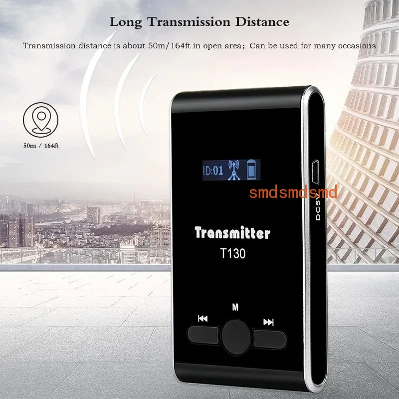 T130 T131 Wireless Tour Guide System Audio Tour Guide System Wireless Microphone Transmitter For Museums,Tourist Groups