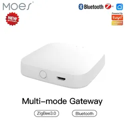 MOES-ZigBee Bluetooth Mesh Hub, Multi Modo, Tuya Smart Gateway