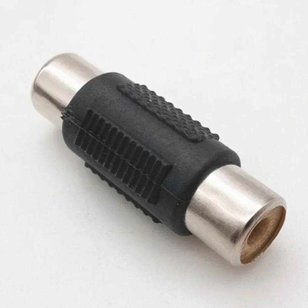 Female Connectors Plastic Coupler Video Metal 31.7x10.8mm 5 Pcs Black Cable Connector Female To Female