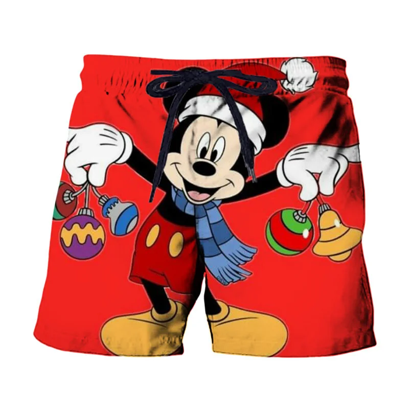 Pantaloncini da bambina per ragazzi di Topolino Pantaloncini Disney Costume da bagno stampato in 3D Pantaloncini da uomo estivi Abbigliamento da uomo alla moda allentato