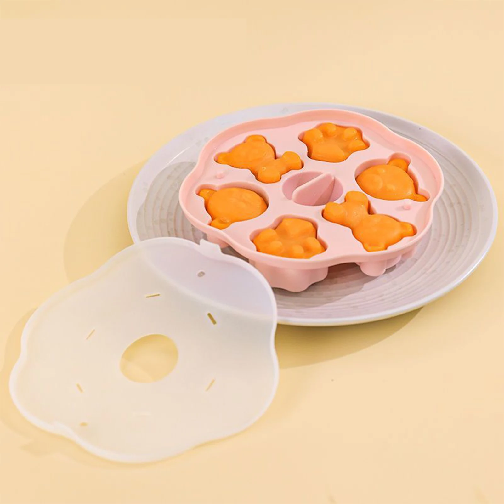 Cartoon Bear Cake Template High Temperature Resistance Cake Template For DIY Chocolates
