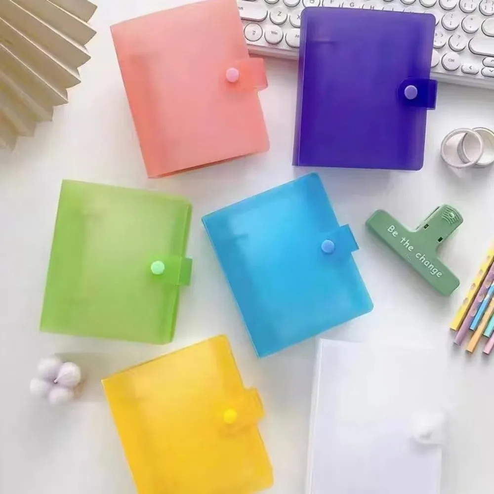 New Double Hole Loose Leaf Memo Binder DIY Horizontal Line Refillable Notebook Macaron Color Vocabulary Notebook Note Taking