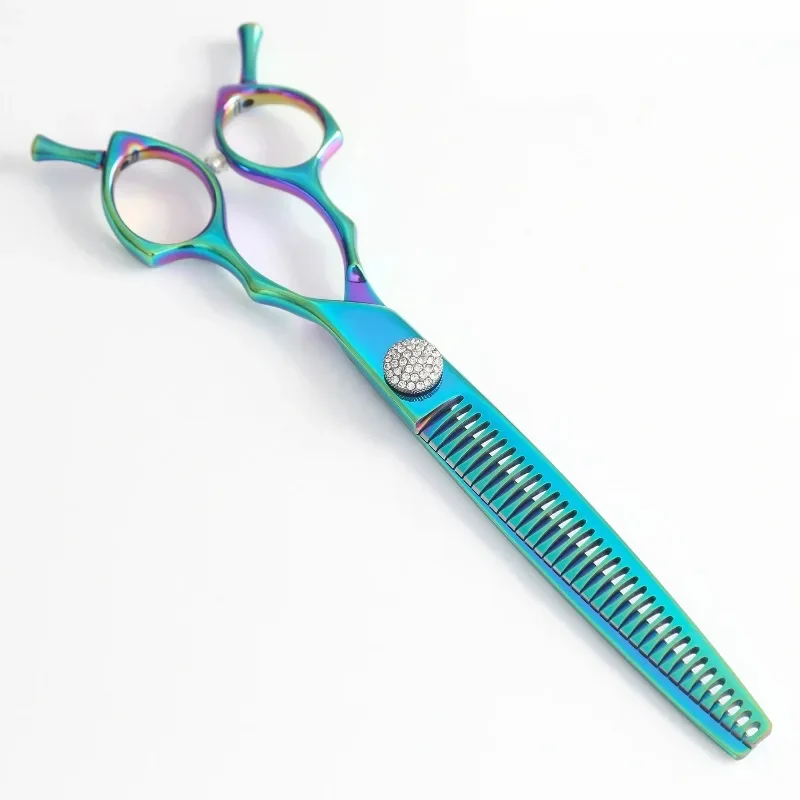 Ergonomic Handle 7.5 Stainless Steel Dog Grooming Scissors Pet Bending Bulk Thinning Scissors Convenient Japan 440C 440C