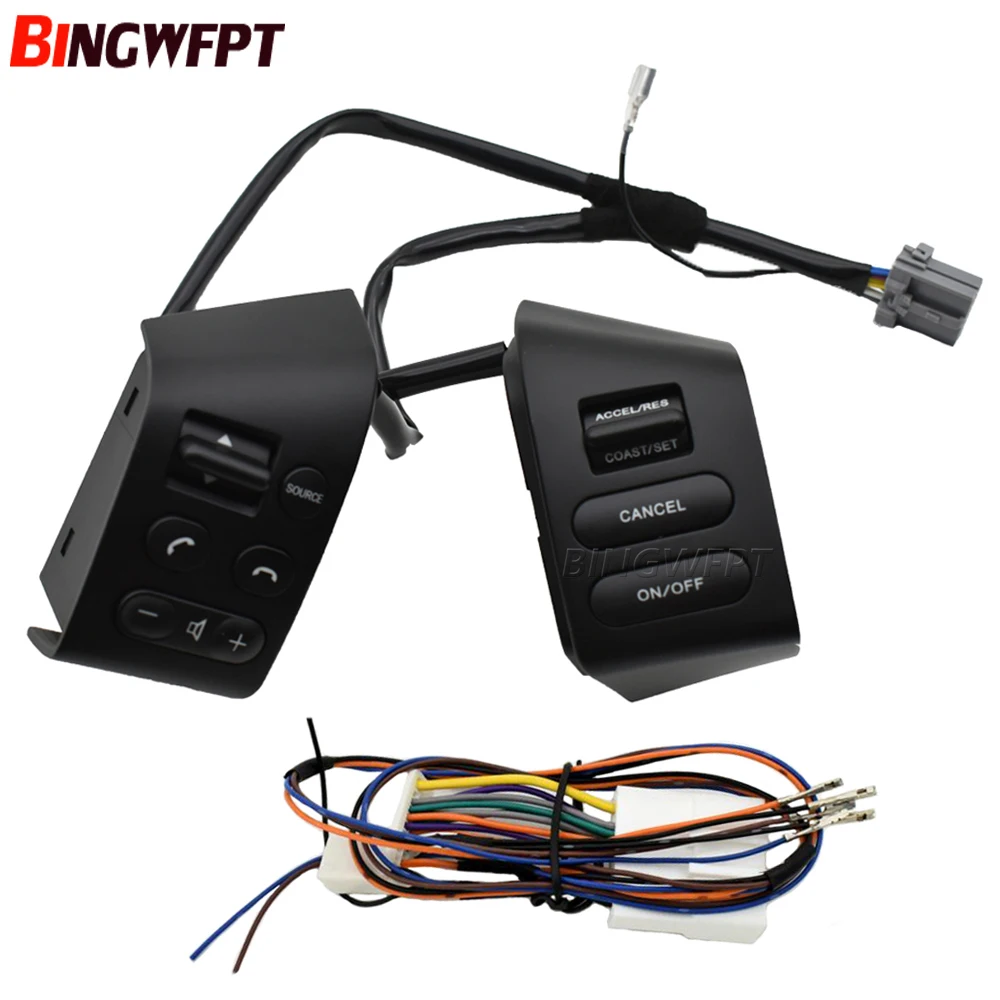 (أربعة ألوان للاختيار) لأزرار التحكم في عجلة القيادة SYLPHY وNissan LIVINA وTIDA مع إضاءة خلفية للأسلاك