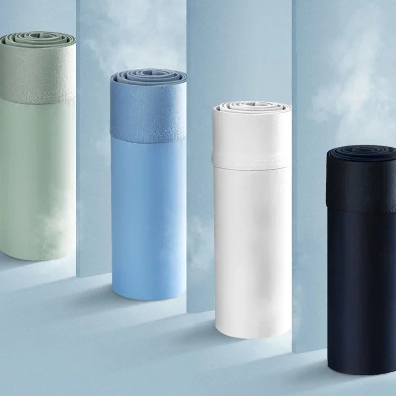 Bejirog 3 - عبوة ملابس داخلية حريرية للرجال. رقيقة - نمط للصيف، مع ملخصات محدبة على شكل حرف U. شورت قابل للتنفس، صلب - ملون