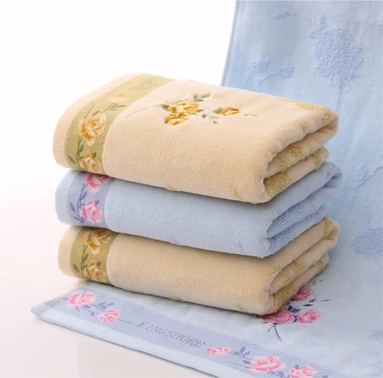 High Quality 100% Cotton Towels Embroidered Hotel Towels Soft Absorbent Quick Dry Bathroom Towel Set Hand Towels Luxury Towels