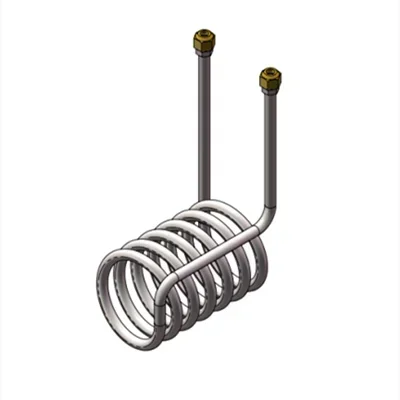 Titanium tube coil evaporator suitable for 1/1.5/2/2.5/3/5P aquarium cooler heat exchanger fish tank in seafood pool