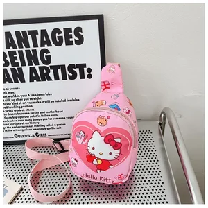 Anime Hello Kitty Sanrio Children Breast Bag 가 Kuromi Pochacco Messenger CinnaMoroll Pompompurin Backpack 12 Main Sales Backpack Anime - №6