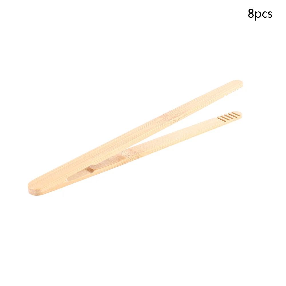 Baking Bamboo Pastry Toast Bagel Bread Sugar Teaware Bacon Tea Clips Cooking Tool Toaster Tong Kitchen