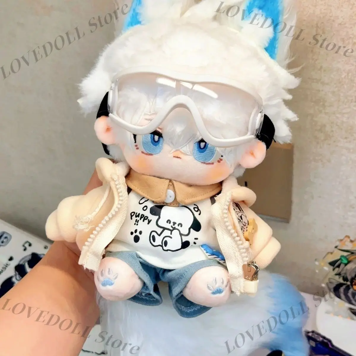 

Honkai: Star Rail Phainon Anime Cotton Body Stuffed Doll Cosplay 20cm Cute Ear Tail Plushie Toys Cartoon Figure Plush Dolls Gift