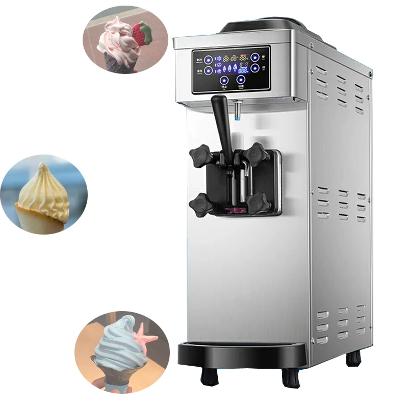 

Commercial Portable Ice Cream Machine Single Flavor Soft Ice Cream Machine 1100W Frozen Yogurt Machine