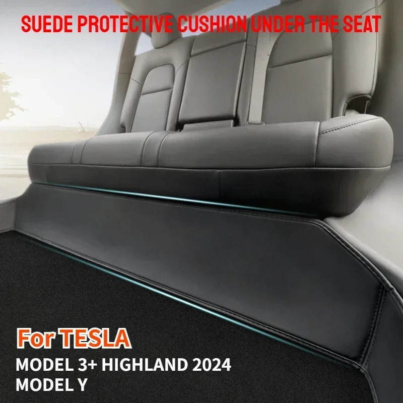 Leather Protective Pad for Tesla Model 3+ Highland 2024 Model Y Underseat Felled Surface Is Stain and Scratch Resistant