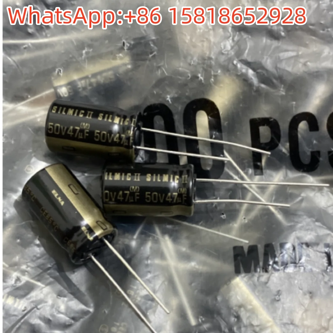 5pcs 47UF 50V Japan Elna Capacitor 50V47UF Silmic II Copper Legs RFS Brown God